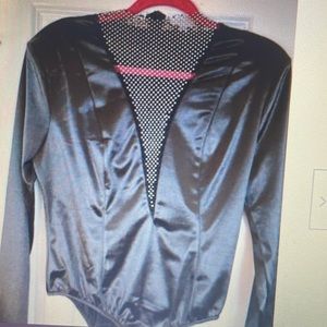 Fashion nova satin bodysuit new with tags extra large